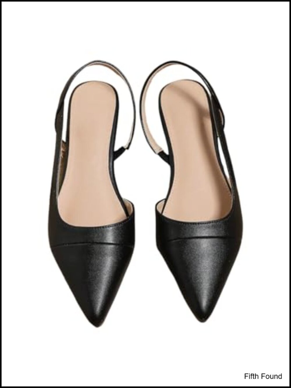 Pointed Toe Slingback Flats Dressy Pull-On Comfortable Casual
